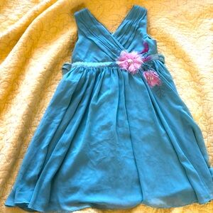 Teal Girls Dress